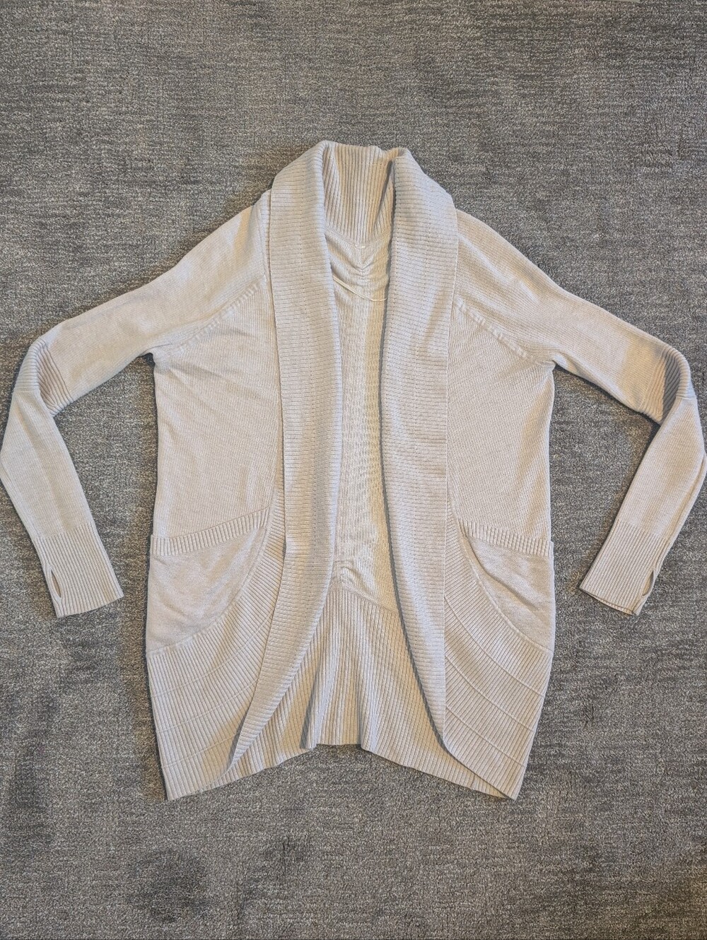 Lululemon Transformation Wrap Sweater Cardigan - Heathered Dune